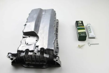 Масляный поддон Caddy 1.9TDI/2.0SDI 04- (дв. BDJ,BST,BJB) без отв. для датчика уровня масла BGA SP9608 (фото 1)
