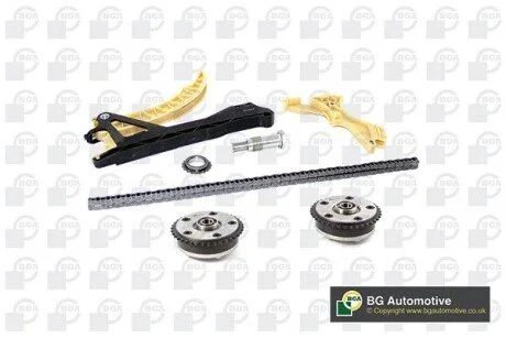 Комплект цепи ГРМ BMW 1/3/5/X3 1.8/2.0i 00- (с шестернями/+VVT) дв. N46B20 BGA TC2020VFK (фото 1)