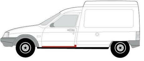 Ремкомплект порогів BLIC 6015-00-0516017P