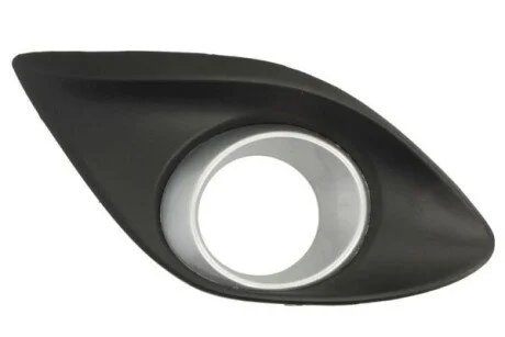 Решітка бампера передн Прав (з отвором для галогенних фар, пластик, сірий/чорн) MAZDA 2 DE 10.10-06.15 BLIC 6502-07-3421926P