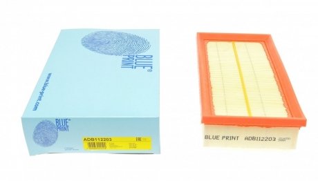 CITROEN Фильтр воздушный Mini,C5 1,6HDi 04- PEUGEOT 407 1,6HDi 04- BLUE PRINT ADB112203 (фото 1)