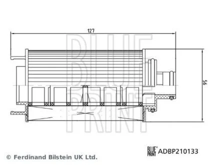 MG Оливний фільтр BLUE PRINT ADBP210133
