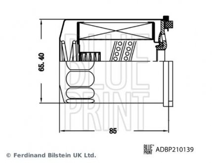 Фільтр гідравлічний BLUE PRINT ADBP210139 (фото 1)