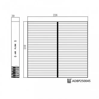 Фільтр салону BLUE PRINT ADBP250045