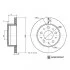 Тормозной диск BLUE PRINT ADBP430041 (фото 3)