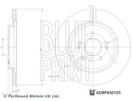 Автозапчасть BLUE PRINT ADBP430105 (фото 1)