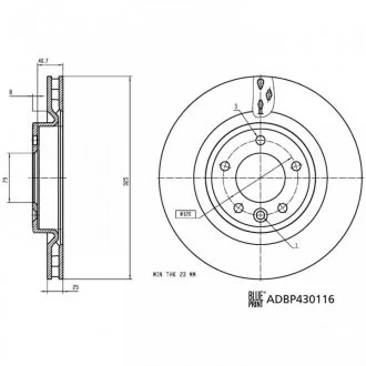 Автозапчастина BLUE PRINT ADBP430116
