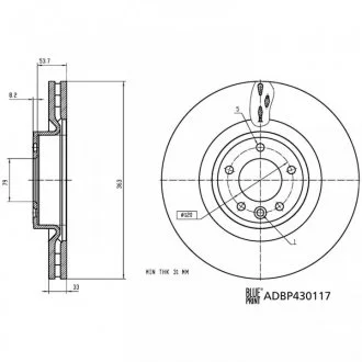 Автозапчастина BLUE PRINT ADBP430117
