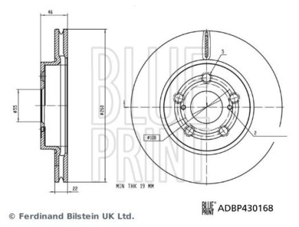 Автозапчасть BLUE PRINT ADBP430168 (фото 1)