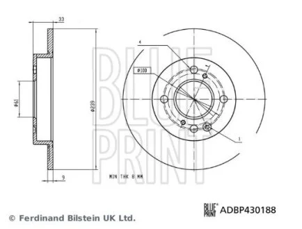 Автозапчасть BLUE PRINT ADBP430188