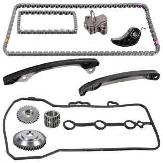 Комплект ГРМ (ланцюг + шестерня) DACIA DUSTER, LODGY, NISSAN MICRA IV, NOTE, QASHQAI I 1.0-1.6LPG 02.07- BLUE PRINT ADBP730010 (фото 1)