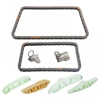 Комплект ГРМ (ланцюг + елементи) HYUNDAI GRAND SANTA FÉ, IX35, SANTA FÉ II, SANTA FÉ III, SANTA FÉ II/SUV, STARIA, TUCSON, KIA CARNIVAL III, SORENTO II, SORENTO III 2.0D/2.0DH/2.2D 03.06- BLUE PRINT ADBP730078 (фото 1)