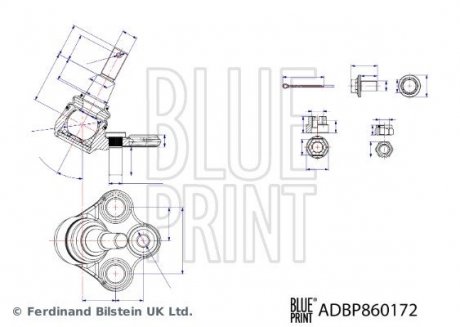 Кульова опора BLUE PRINT ADBP860172 (фото 1)