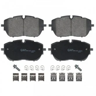 Комплект гальмівних колодок передн, DS DS 7, CITROEN C5 AIRCROSS, PEUGEOT 3008, 308 I, 308 II, 308 III, 308 II/KOMBI, 308/HATCHBACK, 508 II 1.2-2.0D 03.13- BLUE PRINT ADP154257