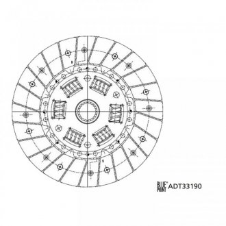 Диск сцепления BLUE PRINT ADT33190 (фото 1)