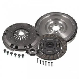 VW К-кт сцепления с маховиком Audi A3, Skoda Octavia 1.9TDI 00-, Sharan, Golf IV 1.9TDI (переоборудование с двухмассового на одномассовый маховик) BLUE PRINT ADV183061