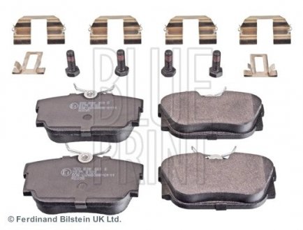 Колодки гальмівні (задні) VW T4 1.9D/TD/2.5 TDI 90-03 (з датчиком) BLUE PRINT ADV184237 (фото 1)