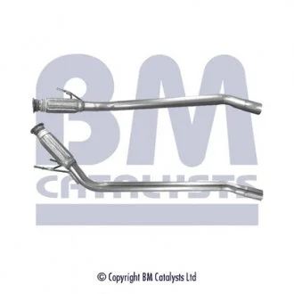 Вихлопна труба середн (довжина:1160мм) VW TRANSPORTER T5 1.9D 01.06-11.09 BM CATALYSTS BM50227