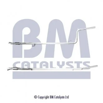 Вихлопна труба середн FIAT DOBLO, DOBLO CARGO, OPEL COMBO TOUR, COMBO/MINIVAN 1.3D 02.10- BM CATALYSTS BM50771