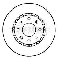 - Диск гальмівний (2 шт) BORG & BECK BBD4656