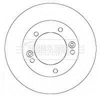 Гальмiвнi диски BF BORG & BECK BBD5132 (фото 1)