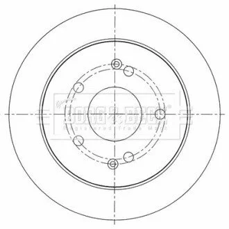 Гальмiвнi диски BORG & BECK BBD5452