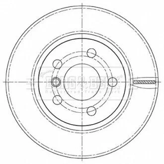Диск гальмівний (передній) BMW i3 (I01) 13- (280x20) BORG & BECK BBD5494