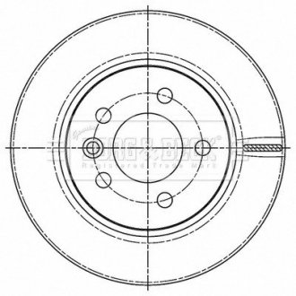 Диск гальмівний (задній) VW Crafter 2.0TDI 16- (300x22) BORG & BECK BBD5509