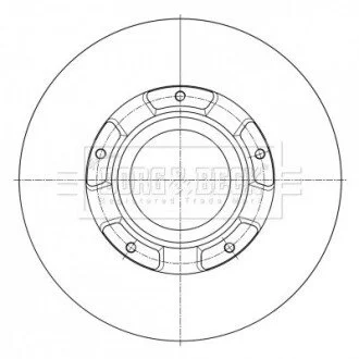 Гальмiвнi диски BORG & BECK BBD6073S