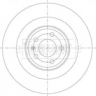 Гальмiвнi диски BORG & BECK BBD6085S