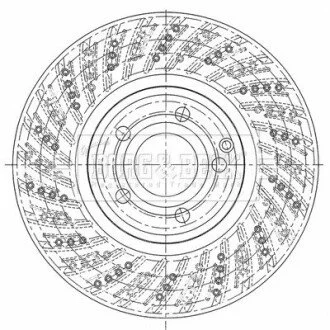 Гальмiвнi диски BORG & BECK BBD6116S