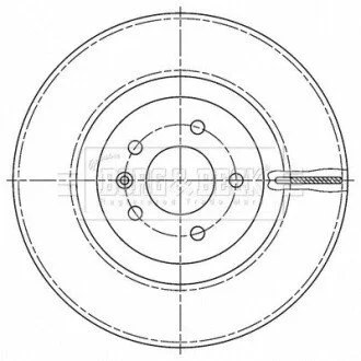 Гальмiвнi диски BF BORG & BECK BBD6191S