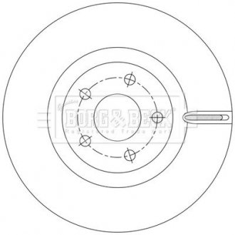 Гальмiвнi диски BF BORG & BECK BBD6225S (фото 1)