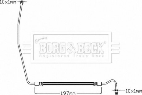 Шлангопровод BORG & BECK BBH8327