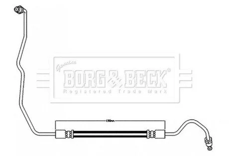 Гальмiвний шланг REAR LH BORG & BECK BBH8596