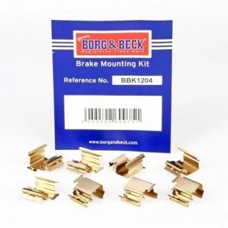 Ремкомплект гальмiвних колодок BORG & BECK BBK1204