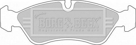 - Гальмівні колодки до дисків BORG & BECK BBP1423 (фото 1)