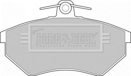 - Гальмівні колодки до дисків BORG & BECK BBP1427