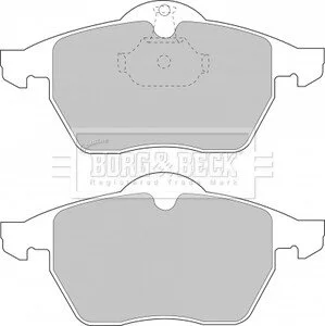 - Гальмівні колодки до дисків BORG & BECK BBP1444
