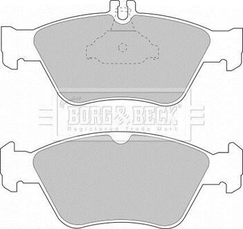 - Гальмівні колодки до дисків BORG & BECK BBP1454