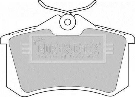 Гальмiвнi колодки дисковi BORG & BECK BBP1512
