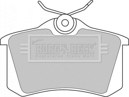 - Гальмівні колодки до дисків BORG & BECK BBP1542
