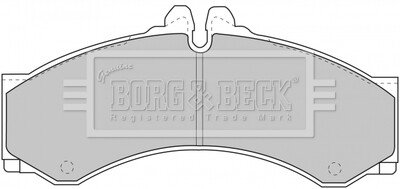 Гальмівні колодки, дискове гальмо (набір) BORG & BECK BBP1589