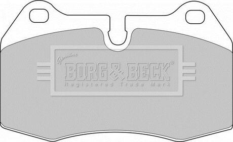 Гальмiвнi колодки дисковi BORG & BECK BBP1596 (фото 1)
