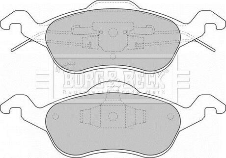 Гальмiвнi колодки дисковi BORG & BECK BBP1602