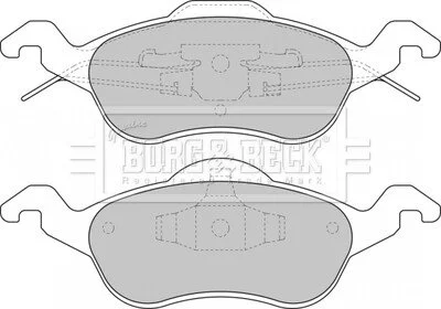 Гальмiвнi колодки дисковi BORG & BECK BBP1602
