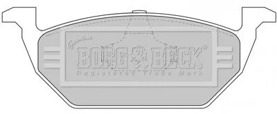 - Гальмівні колодки до дисків BORG & BECK BBP1618