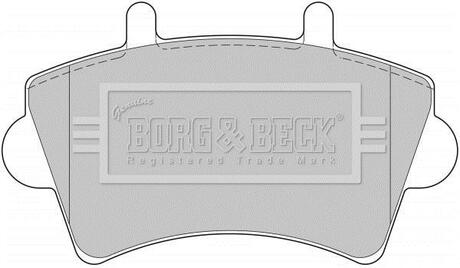- Гальмівні колодки до дисків BORG & BECK BBP1746 (фото 1)
