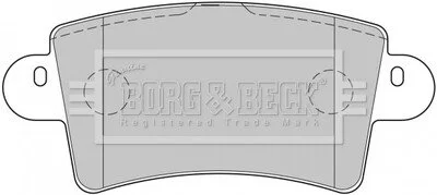 Гальмівні колодки, дискове гальмо (набір) BORG & BECK BBP1773