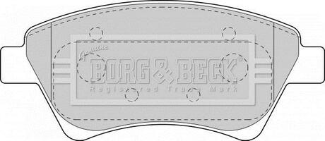 - Гальмівні колодки до дисків BORG & BECK BBP1821 (фото 1)